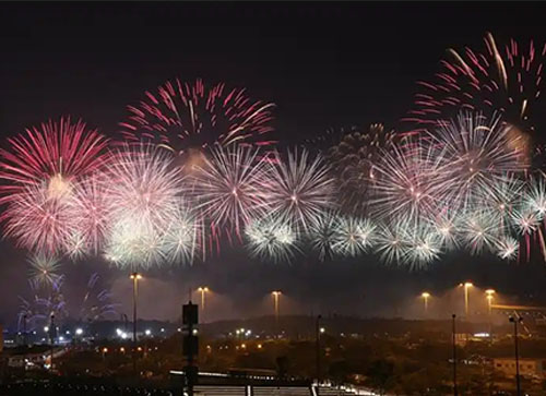 周至县焰火晚会